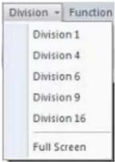 Division Function Division 1 Division 4 Division 6 Division 9 Division 16 Full Screen