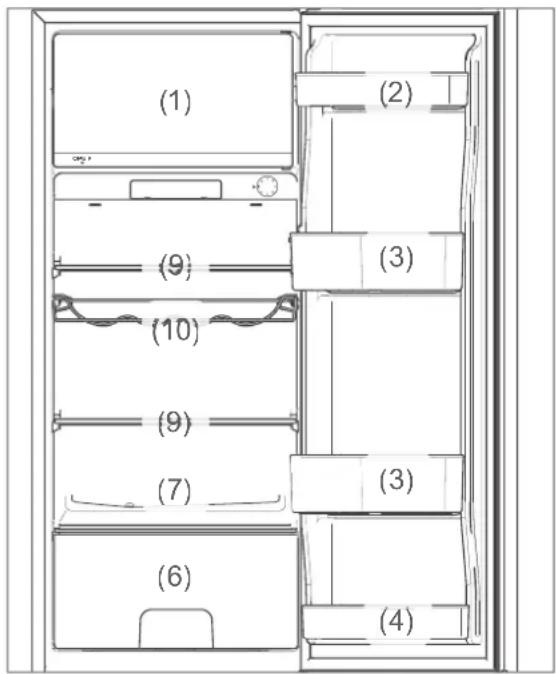 Hanseatic HKS12851A2B - Filling the fridge compartment - 1