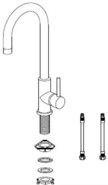 INVENTUM IMK601RVS - installation of the mixer tap - 2