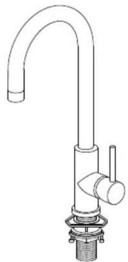 INVENTUM IMK601RVS - installation of the mixer tap - 1