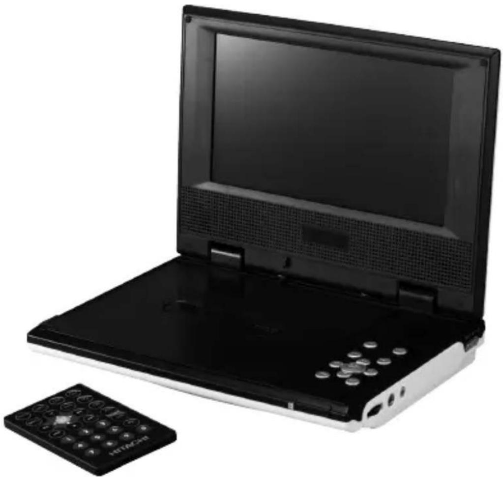 HITACHI PDV342E - 7" Portable DVD Player - 1