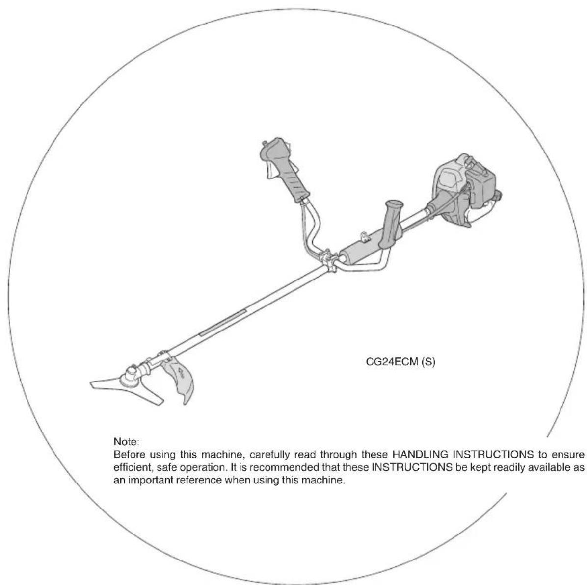 HiKOKI CG 24EC(S) - Grass Trimmer/Brush Cutter Model CG 24EC (S) / CG 24ECM (S) CG 27EC (S) / CG 27ECM (S) - 1