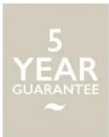 5 YEAR GUARANTEE ~