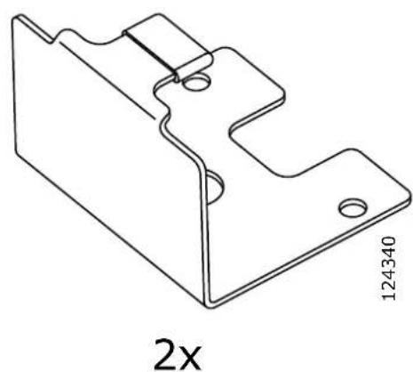 Technical line drawing of a mechanical bracket component (no text or symbols)