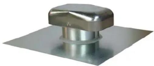 Zephyr AK7748AS - EXHAUST CAP FOR ROUND DUCTING, INSTALLS ON ROOF - 1