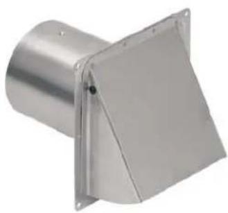 Zephyr AK7736AS - FRESH AIR INLET FOR ROUND DUCTING, COMMONLY USED WITH MAKE-UP AIR KITS - 1