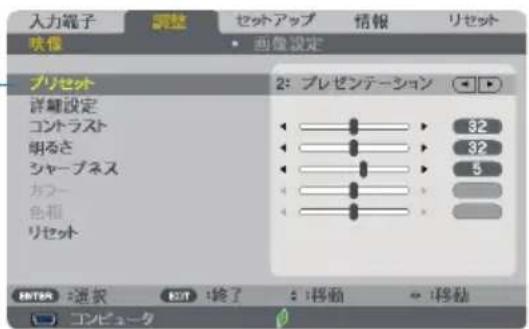 NEC M353WSJD - メニュー項目の表記例 - 1
