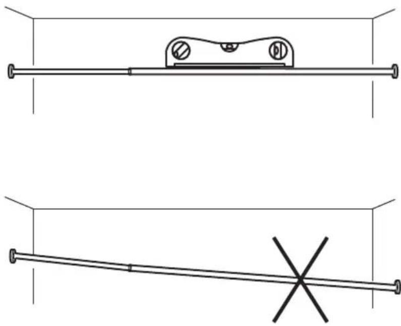 Technical line drawing of a mechanical assembly with two views (top and side), no text or symbols present.