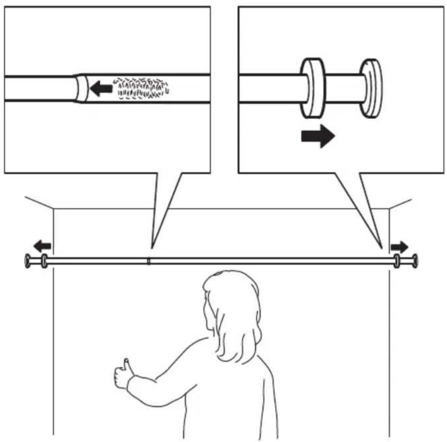 Diagram illustrating a mechanical or electrical setup with labeled components and directional arrows, showing movement of a tool or component through a panel.