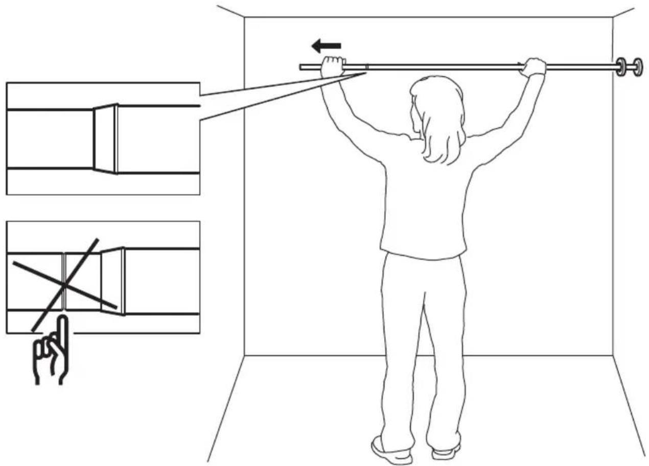 Diagram illustrating a person using a pull rod to lift a weight, with instructional arrows and component diagrams in Chinese.