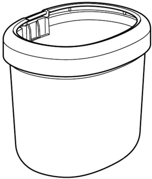 Line drawing of a cylindrical container with a lid and internal structure (no text or symbols)