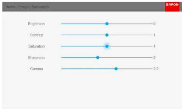 Barco UDX-U32 - How to set up Saturation Level - 2