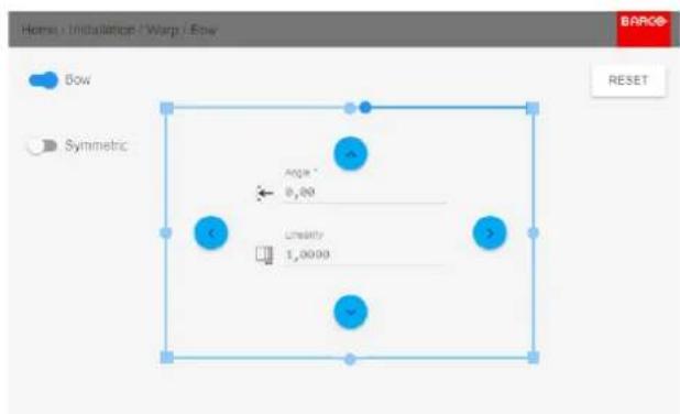 Home : Installation / Warp / Bow Bow Symmetric Angle ° 0,00 Linearity 1,0000 RESET
