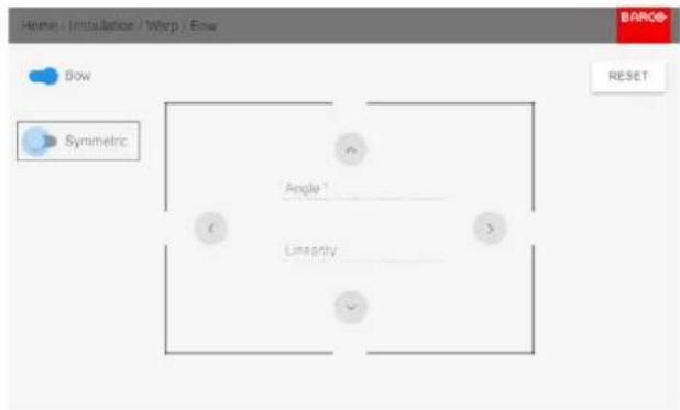 Home Installation Warp Bow BARCE Dow RESET Symmetric Angle Linearity