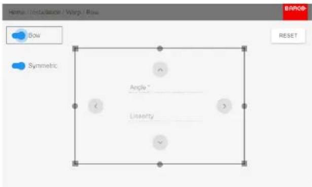 Home / Installation / Warp / Blue Bow Symmetric Angle ° Linearity RESET