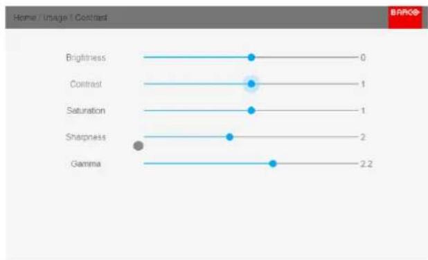 Barco UDX-U32 - How to set up Contrast - 2