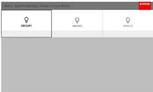Home - System Settings / Service (Layer Banks) GROUP1 GROUP2 GROUP3