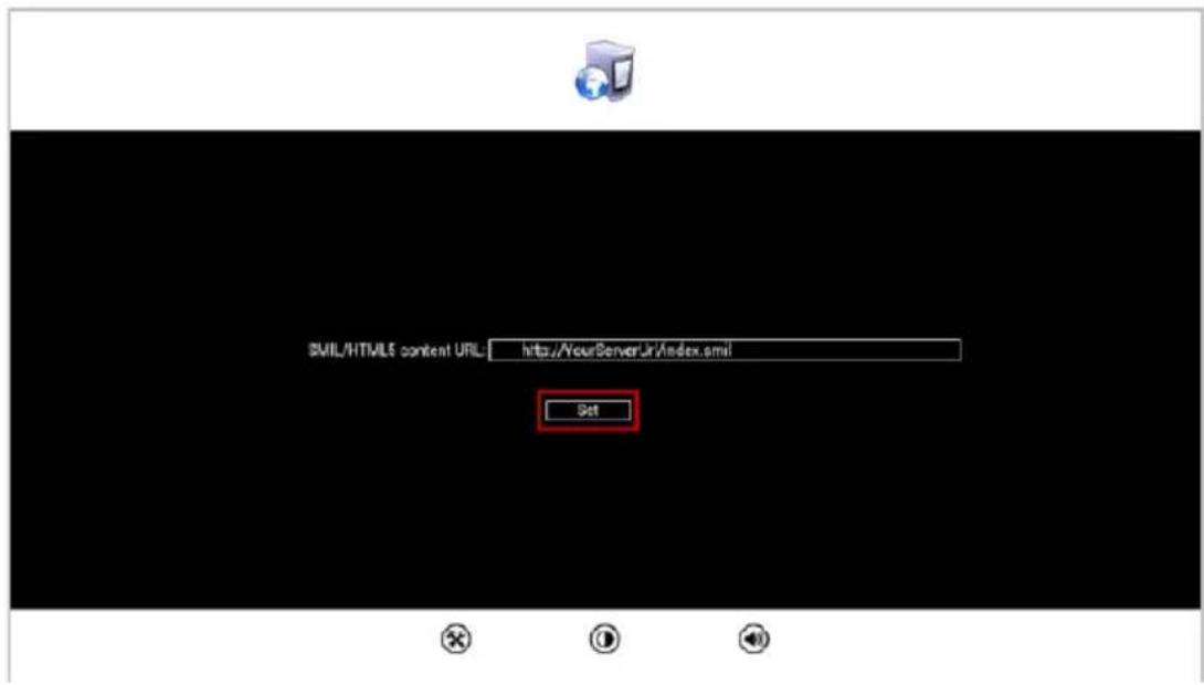 SWIL/HTML5 content URL: http://YourServerUr/Index.xml Set
