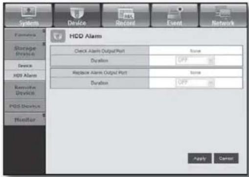 Hanwha SHR-8080 - - HDD Alarm - 1