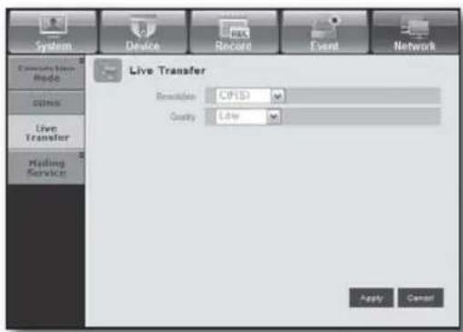 Hanwha SHR-8080 - • Live Transfer - 1