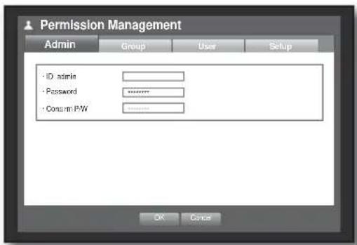 Hanwha SHR-8080 - Setting the Administrator - 2