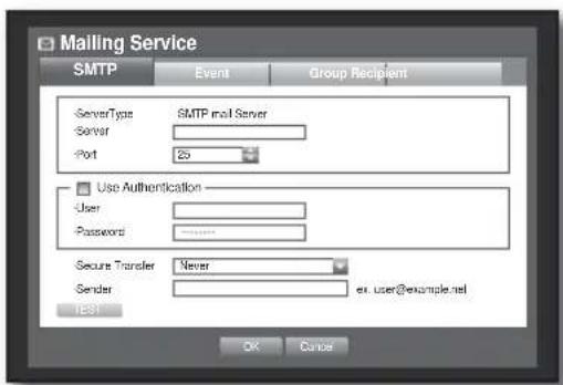 Hanwha SHR-8080 - SMTP Setting - 1