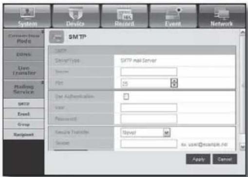 Hanwha SHR-8080 - - SMTP - 1