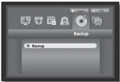 Hanwha SHR-8080 - Setting the Backup - 1