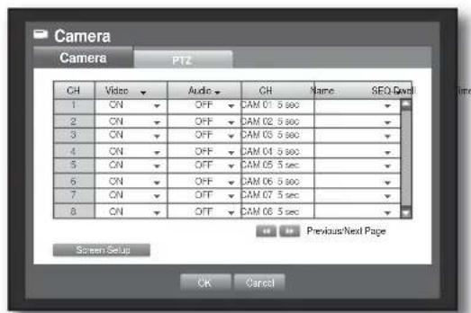 Hanwha SHR-8080 - Setting the Camera - 2