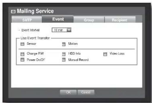 Hanwha SHR-8080 - Event Setting - 1