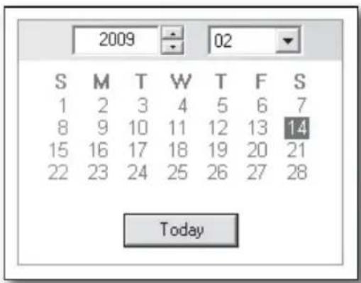 Hanwha SHR-8080 - SEARCHING THE RECORDED VIDEO IN THE CALENDAR - 1