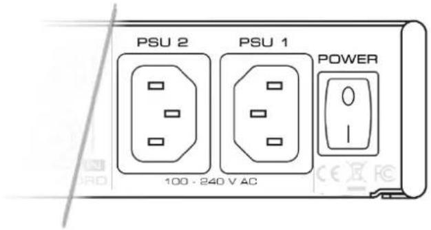 PSU 2 PSU 1 POWER 100 - 240 V AC