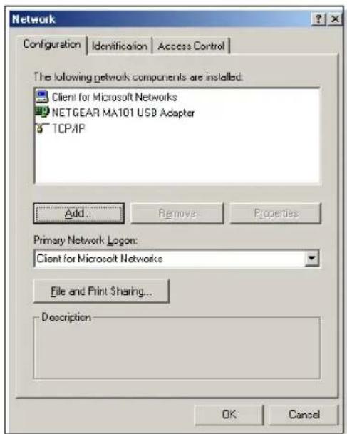 NETGEAR WG121 - Install or Verify Windows Networking Components - 1