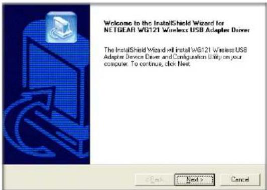 NETGEAR WG121 - Install the WG121 driver and configuration utility software. - 2