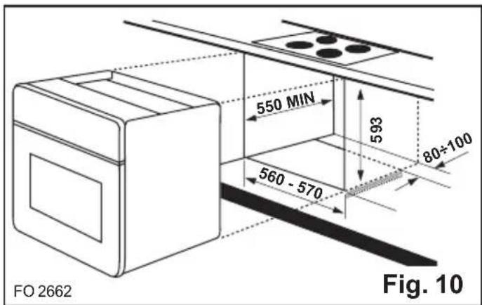 550 MIN 593 80÷100 560 - 570 FO 2662 Fig. 10