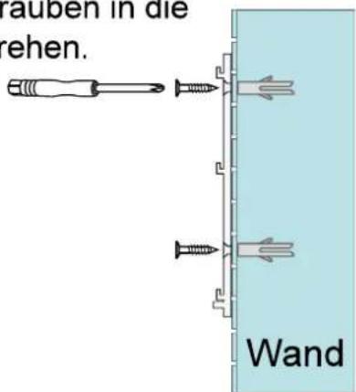 XORO SKD 10 - Vor der Installation auf Zement- und Steinwänden sollten Löcher gebohrt und Dübel verwendet werden. - 3
