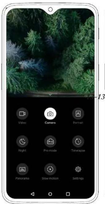 13 Video Camera Portrait Night Pro mode Timeline Panorama Slow motion Settings