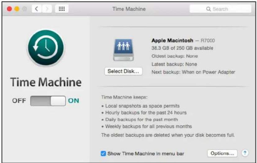 NETGEAR Time Machine - Click the Use Disk button. - 2