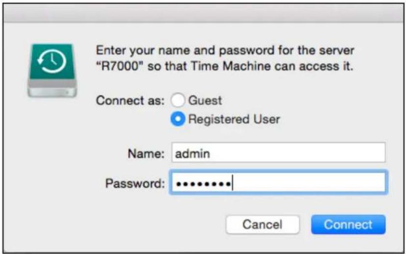 NETGEAR Time Machine - Click the Use Disk button. - 1