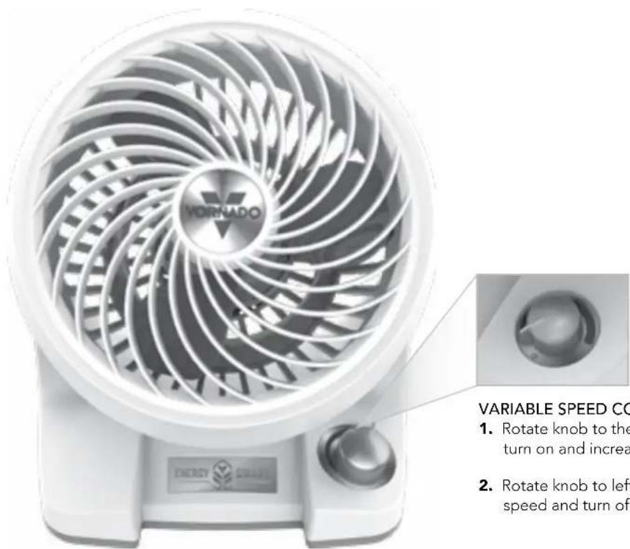 Vornado Energy Smart 133DC - CONTROLS - 1
