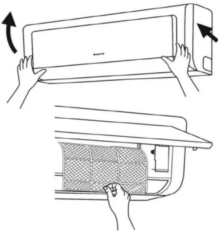GREE NEO09AC115V1AH - CLEANING THE FRONT PANEL - 1