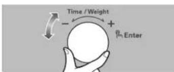 Time / Weight + Fₙ Enter