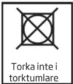 Torka inte i torktumlare