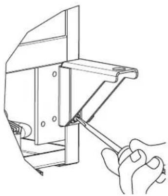 U-Line CLR1215OD - Remove bottom hinge: - 1