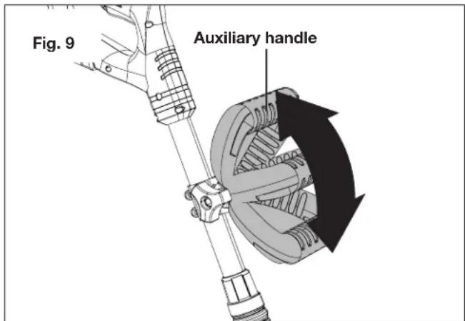 Sun Joe 24V-TLR-CT-SJG-RM - Auxiliary Handle Adjustment - 2