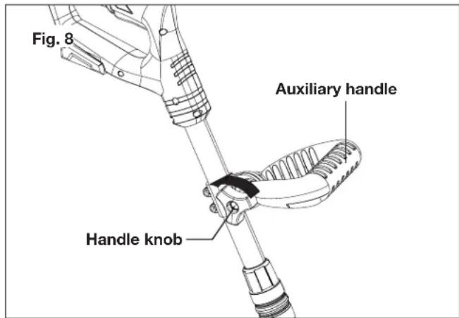 Sun Joe 24V-TLR-CT-SJG-RM - Auxiliary Handle Adjustment - 1