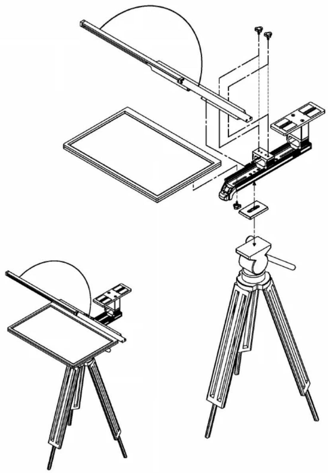 DataVideo LBK-1 - 22" Glass Frame Module and Hood Support Wire - 3