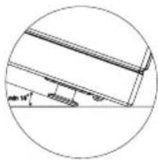 Cross-sectional diagram of a structural beam with diagonal reinforcement and support points (no text or labels)