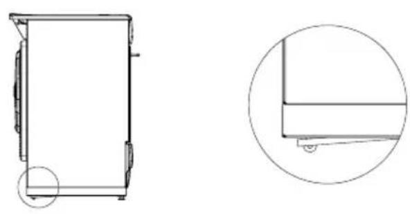Cylinda S7564KVRF - Adjust the cooker from 90 to 92,5 cm - 9