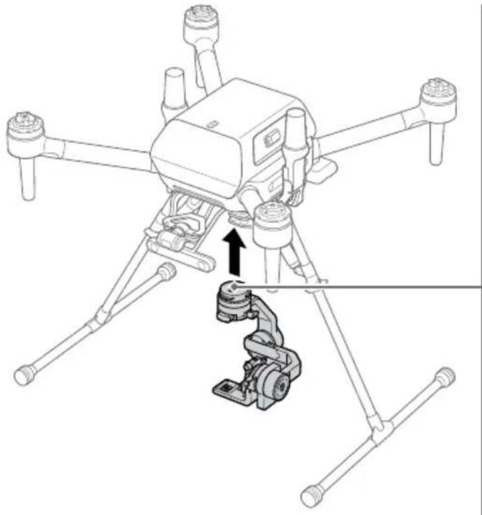 SONY RTK-1 - Mount the gimbal on the aircraft. - 1